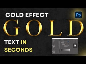 Photoshop: Gold Text Effect (Tutorial)