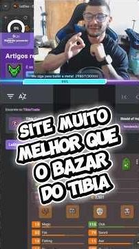 Site que deixa o bazar do tibia no chinelo! #tibia #bazar #personagem #exevopan #tibiagame