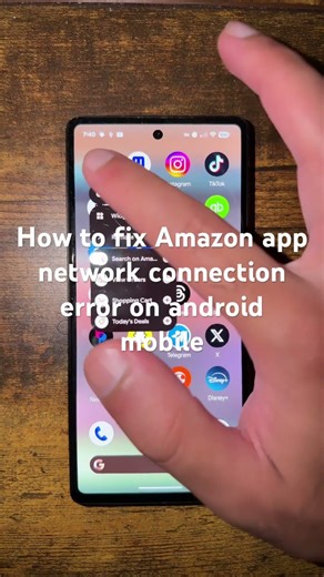 How to fix Amazon app network connection error on android mobile