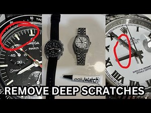 Watch Restoration: Removing Deep Scratch with Polywatch | DIY Tutorial