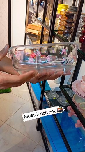 Borosilicate Printed glass lunch box #lunchbox #glassbox | Home & More