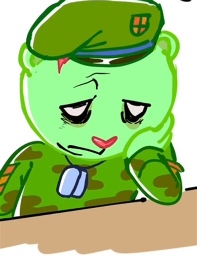 Right, back to escapism. #htf #happytreefriends #flippy #htfflippy | happy tree friends