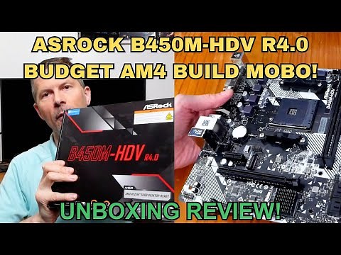 ASRock B450M HDV R4 0 Motherboard Unboxing & Review - Budget AM4 Motherboard! #asrock #b450 #ryzen