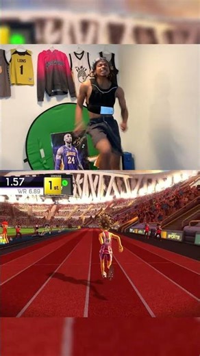 Kinect Sports + Weight Vest👀 #trackandfield #track #kinect #kinectsports #athlete