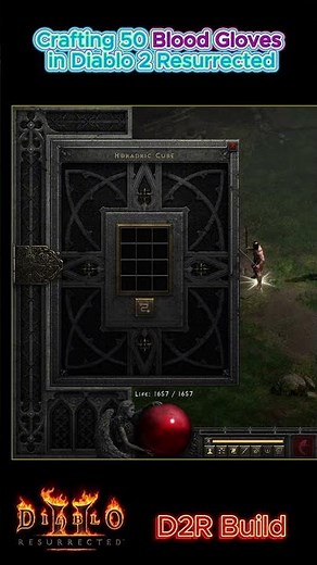 Crafting Blood Gloves in Diablo 2 Resurrected #diablo2r