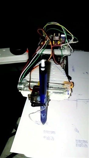ARDUINO BASED CNC PLOTTER MACHINE #arduino #shorts #presencesensor