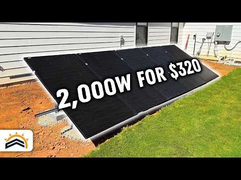 Is This the Cheapest 400W Solar Ground Mount? Full Installation!