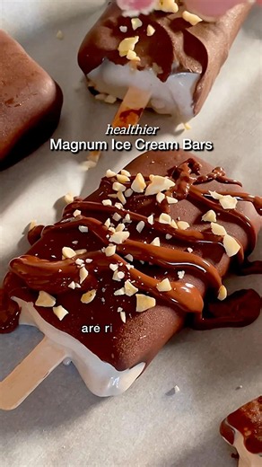 Homemade Magnum Chocolate Magic Shell Ice Cream Bars https://lifemadesweeter.com/ice-cream-bars/