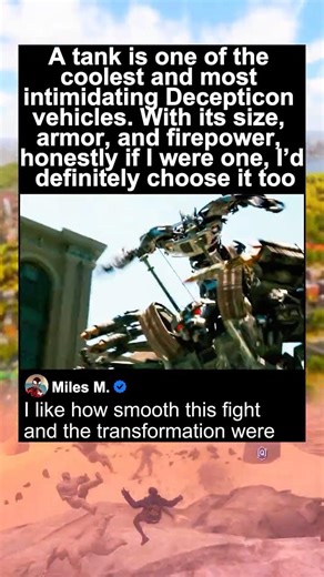 A Decepticon tank versus an Autobot | Transformers (2007)