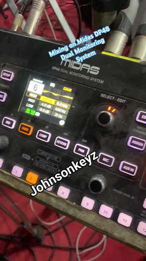 4.2K views · 40 reactions | Tweaking Eq settings on hour Midas Dp48 personal in ear monitor mixer #musicians #inearmonitors #johnsonkeyz #Midas #midasdp48 | Johnsonkeyz Piano Hub | Facebook
