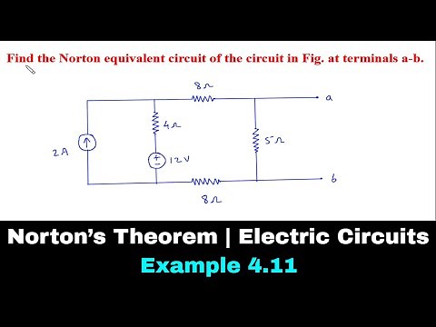 Norton’s Theorem | Electric Circuits | Example 4.11 | Electrical Engineering