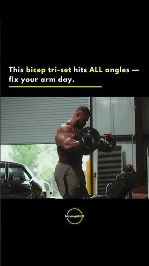 Fix Your Arm Day With This Bicep Tri-Set.