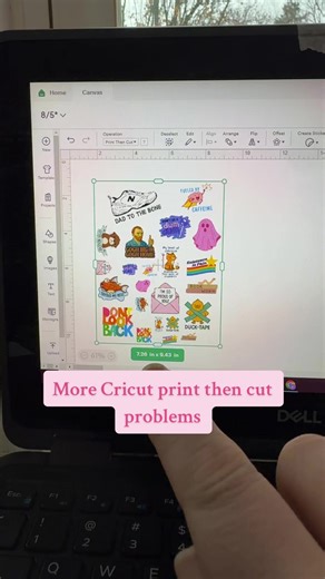 I’ve never met a product that needed so many hacks and tricks just to get it to function properly. CRICUT PLEASE GET IT TOGETHER BEFORE I SWITCH MACHINES @Cricut #printthencut #cricutfail #getcrafty #selfemployed #stickerbusiness