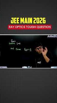 JEE Main 2026 Physics | Ray Optics Concept | Prism Minimum Deviation Trick by GG Sir