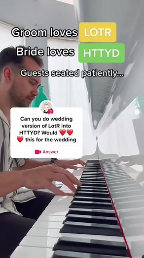 Frodo and Astrid Wedding Entrance at The Shire | LOTR x HTTYD