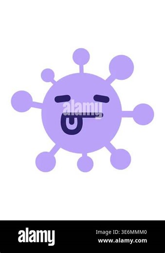 pixelize effect animation of simple tired face with tongue icon Stock Video Footage - Alamy