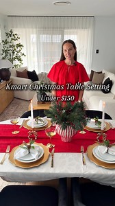 How to create a simple but elegant Christmas Tablescape for under $150 with these gorgeous additions from Kmart Australia 🎄🎅🏻 | Home Style By Tiff