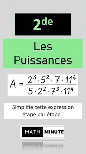 Puissances - Simplifier une expression #math #maths #puissances #mathematics #lycee #mathematica