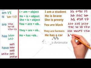 How To Learn English And Amharic Grammar FAST With Simple Sentence Structures? #amharic #education