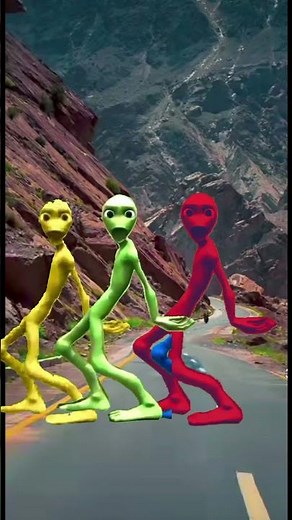 Big alien chase T-rex chasingpart-75#sorts #alien#YouTube#alien #alien#dinner