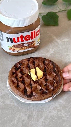 3 Ingredient Nutella Waffles Recipe