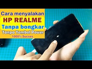 How to turn on a realme cellphone without the power button
