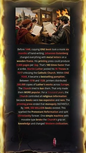 Wooden Frame With Movable Letters Ended Church's 1000 Year Power