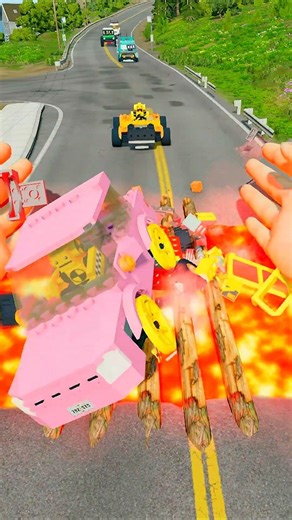 Hand Clap VS Lego Cars BeamNG Gameplay 02 #shorts #beamngdrive