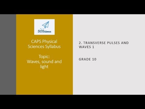 Transverse pulses and waves 1