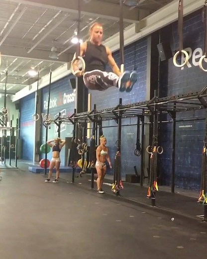 "Muscle-Ups and Forward Rolls on the menu today🦄 🤸🏽‍♀️" — Kristin Holte | The CrossFit Games