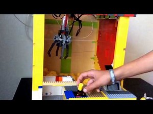 Homemade lego claw machine