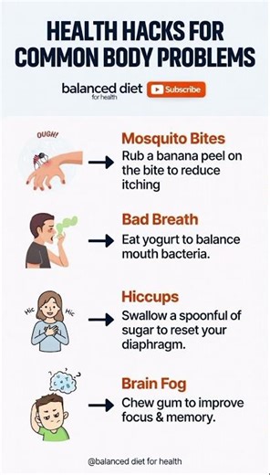 Health Hacks for Common Problems: Mosquito Bites, Bad Breath, Hiccups & More!