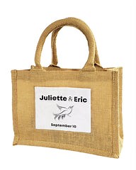72 ct Rustic Wedding Favor Burlap Bags / Promotional Jute Totes - By C