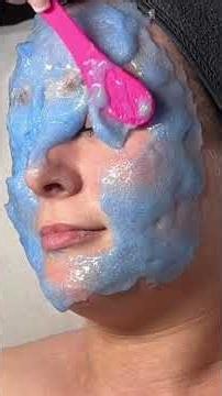 Client tries Jelly Mask #relax #facial #mask #jellymask