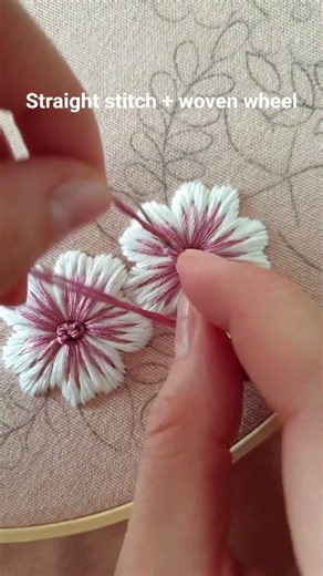 Pink obsession🩷 9-inch Chloe PDF pattern + full video tutorial🌸 #embroidery #tutorial #diy #handmade