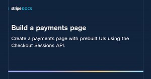 Build a payments page