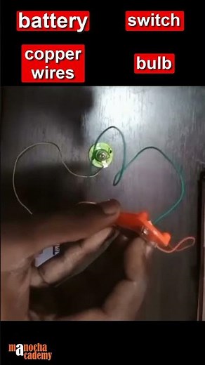 How to Make a Simple Electric Circuit Working Model School Science Project #shorts