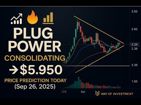 📈 🔥 Plug Power (PLUG) Consolidating → $5.950 | Price Prediction Today (Sep 26, 2025)