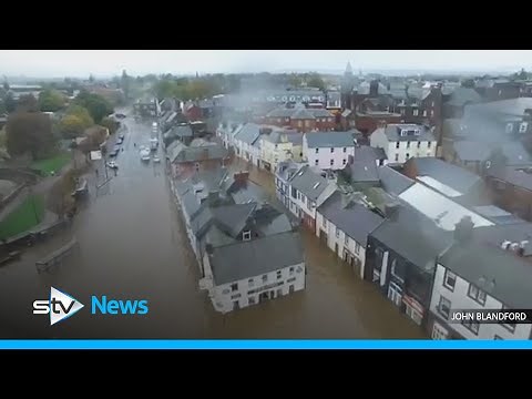 Town submerged in ‘worst flooding for a number of years’