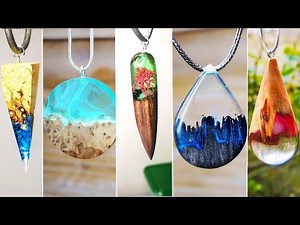 13 AMAZING EPOXY RESIN PENDANTS | HOW TO MAKE NECKLACE PENDANTS - Resin Art