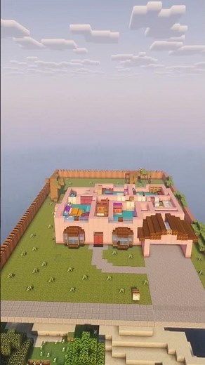 I Built the Simpsons House in Minecraft! 🍩🏠 #shorts #minecraft #minecraftbuilding #aesthetic