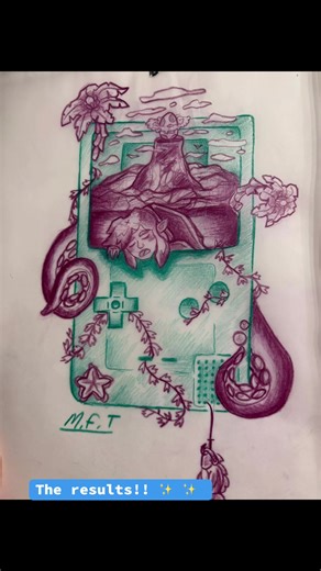 Tattoo Style Drawing Inspired by LOZ: Link’s Awakening