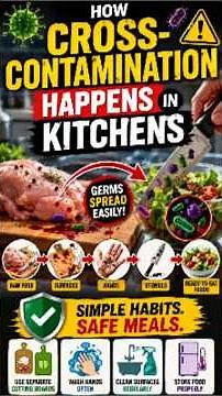 How Cross-Contamination Happens in Kitchens #foodfacts