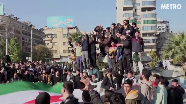 'The regime has finally fallen' Crowds celebrate in Syria's Aleppo