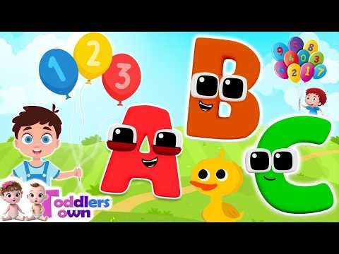 ABC and 123 Learning Videos For 3 Years Olds | Learn ABC Phonics Shapes Numbers Colors | #kidsvideos