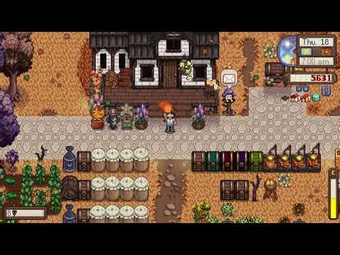 Modded Stardew Valley Playthrough - No commentary - Day 18 Fall, Year 1