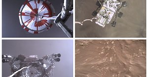 Lo spettacolare video dell'arrivo di Perseverance su Marte