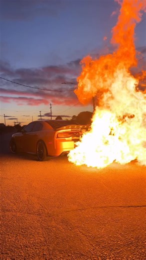 “KING of FLAMES” 2012 Dodge Charger SRT8 SuperBee on Instagram: "I really bee in my own world #fire #dodge #exhaust #srt #v8"