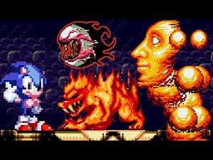 Sonic 3 New Bosses & Hellfire Saga (Genesis) All Bosses (No Damage)