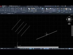 AutoCAD 2021 Tutorial: Dynamic Input and Object Snap: (XIV) Parallel